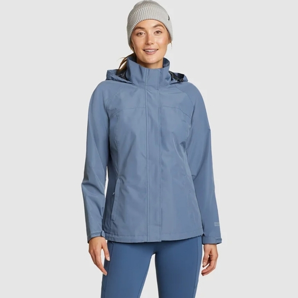 Womans XXL Eddie Bouer Rainfoil Waterproof Rain Jacket - Picture 1 of 4